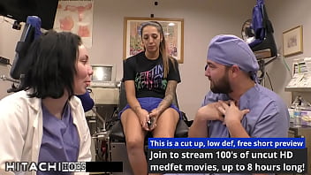 Lesbian gets mandatory hitachi orgasms from doctor tampa stefania mafra