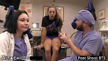 Lesbian gets mandatory hitachi orgasms from doctor tampa stefania mafra