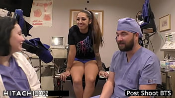 Lesbian gets mandatory hitachi orgasms from doctor tampa stefania mafra