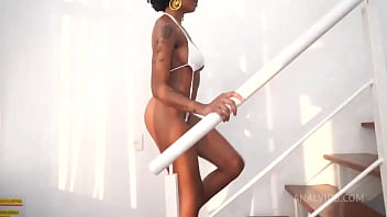 Perfect breast ebony ana susage gets her ass & throat fucked by huge white cock anal 0% pussy deep throat spit