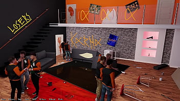 Being a dik #49 cleaning up with the rest of the frat house