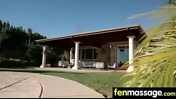 Gorgeous skinny gets a massage 3