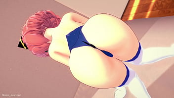 La caliente anya se quita su bañador para poder divertirse en su cuarto versión adulta parodia