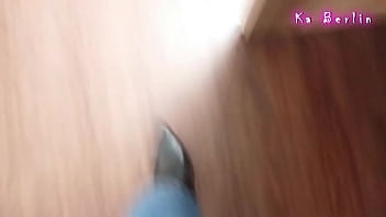 Walking in leather boots