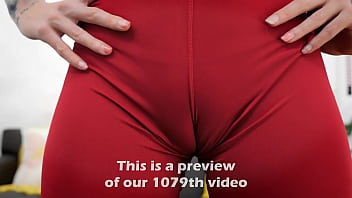 Most beautiful face rookie babe showing her cameltoe meaty butt teasing her boss