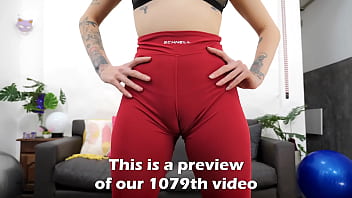 Most beautiful face rookie babe showing her cameltoe meaty butt teasing her boss