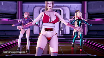 Mmd pinkcat doa strip dance