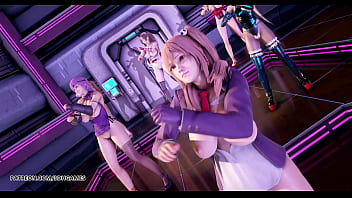 Mmd pinkcat doa strip dance