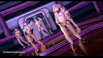 Mmd pinkcat doa strip dance