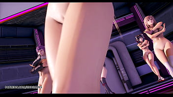 Mmd pinkcat doa strip dance