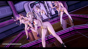 Mmd pinkcat doa strip dance