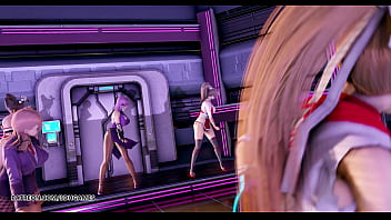 Mmd pinkcat doa strip dance