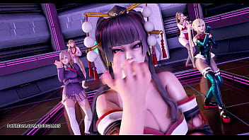 Mmd pinkcat doa strip dance