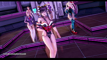 Mmd pinkcat doa strip dance