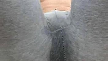 Blonde doing a show on webcam