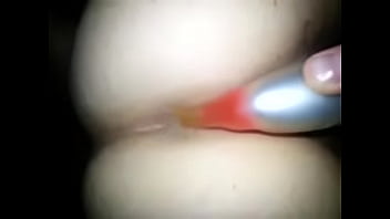 Fucking my wife with a rabbit