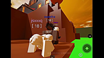 Hot chick getting fucked on a roblox condo game