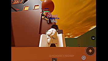 Hot chick getting fucked on a roblox condo game