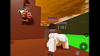 Hot chick getting fucked on a roblox condo game