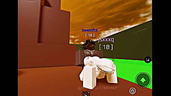 Hot chick getting fucked on a roblox condo game