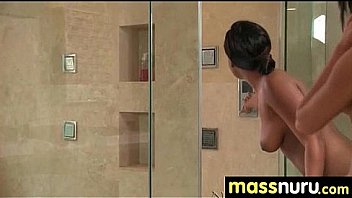 Naughty chick gives an amazing japanese massage 7