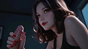 Atkins heaven roommate's late night surprise hot brunette makes you cum in her mouth while watching a movie pov virtual sex ai