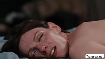 Brunette Trans Woman Amanda Riley Sniffs And Throats The Big Cock Of Derek Kage Passionately thumbnail