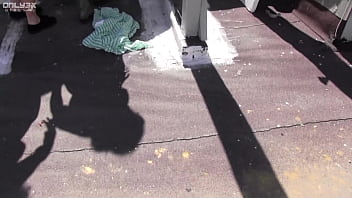 Strap on outdoor lesbians beretta james and missy minks strips her white dress and vibrates her clit