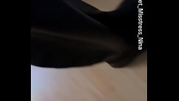 ️#blacknylon #boots #feet #feetfetish #nylonfeet #nylonfetısh #teen #leatherskirt