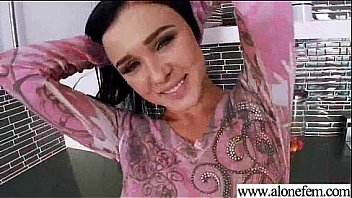 Superb alone girl olga snow put crazy sex things in her holes vid 28