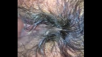 Thick hairy pussy bitch enjoying & all wet hungry for the dick