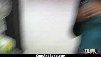 Amazing ebony in gangbang interracial fucking 17