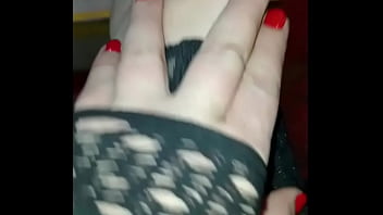 Guy wears women's clothes with his girlfriend and they show off then they fuck and she makes him finish with a good handjob