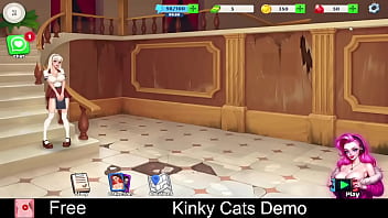 Kinky Cats Demo Free Game Itchio Casual Dating Sim Puzzle thumbnail