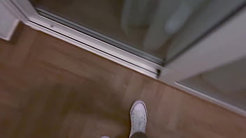 My stepbrother spies on me behind the door and looks what happens in the end