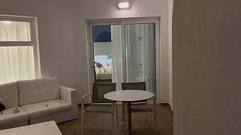 My stepbrother spies on me behind the door and looks what happens in the end