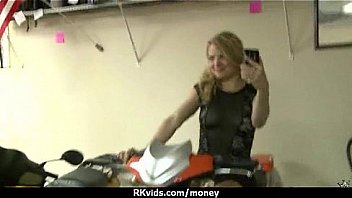 Desperate teen naked in public and fucks to pay rent 2