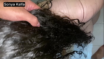 Quick shower sex with big tits arab step mom