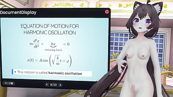 Naked vtuber lecture a pendulum whose amplitude increases with wind ~ why did the tacoma narrows bridge collapse ~