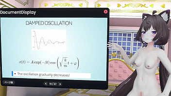 Naked vtuber lecture a pendulum whose amplitude increases with wind ~ why did the tacoma narrows bridge collapse ~