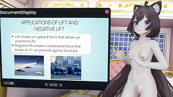 Naked vtuber lecture a pendulum whose amplitude increases with wind ~ why did the tacoma narrows bridge collapse ~