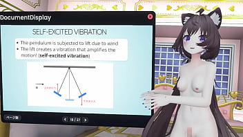 Naked vtuber lecture a pendulum whose amplitude increases with wind ~ why did the tacoma narrows bridge collapse ~