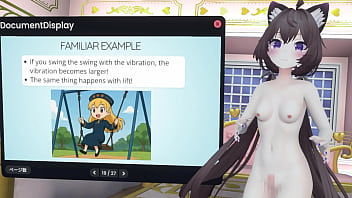 Naked vtuber lecture a pendulum whose amplitude increases with wind ~ why did the tacoma narrows bridge collapse ~