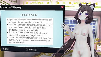 Naked vtuber lecture a pendulum whose amplitude increases with wind ~ why did the tacoma narrows bridge collapse ~