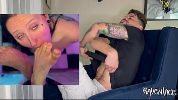 Gloryhole foot worship dom view