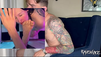 Gloryhole foot worship dom view