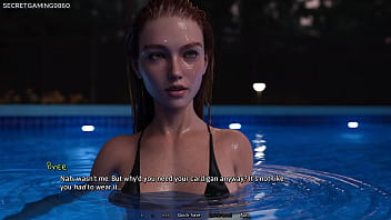 Hot stepsis seducing him with her sexy bikini stepsis hot kissing summer heat 05 by naughty fox games