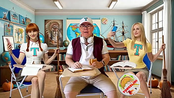 Torcelini halloween lesson witch teacher broomstick ride sfw