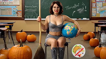 Torcelini halloween lesson witch teacher broomstick ride sfw