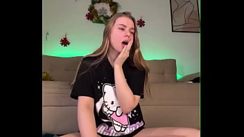 Masturbate and squirt with blond girl